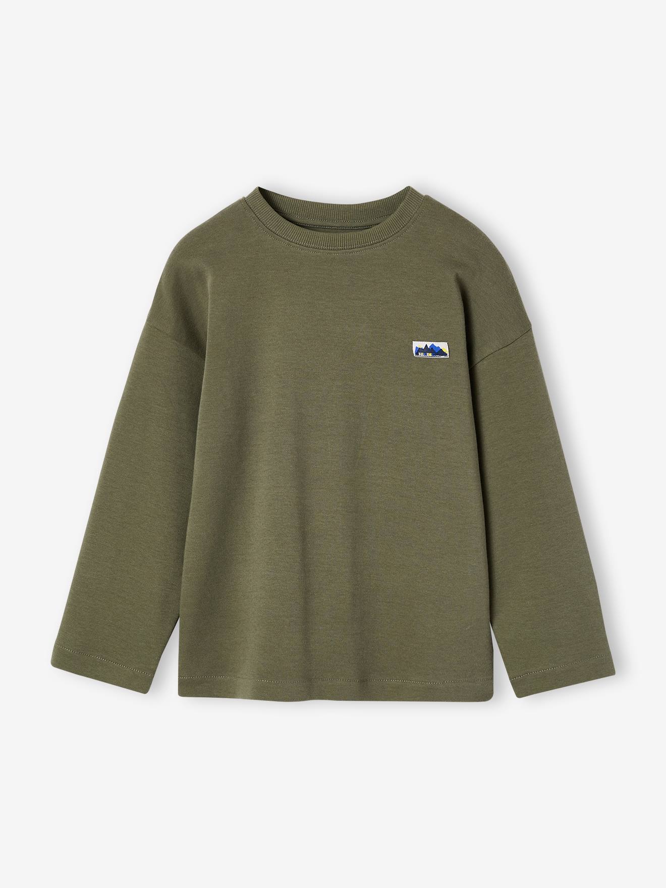Shirt mit Brust-Aufnäher und Rückenprint Jungen