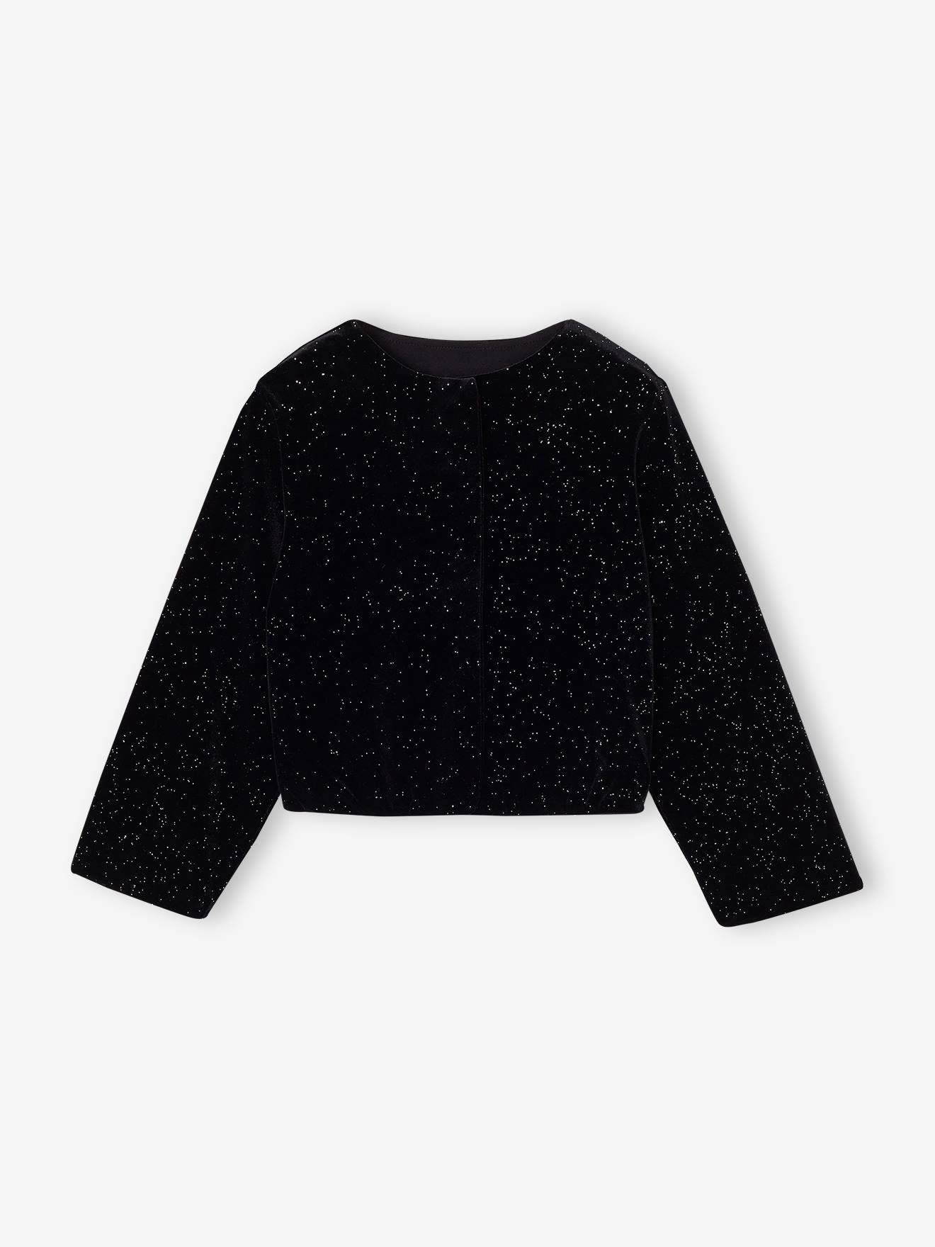 Samt-Jacke mit Glitzereffekt Mädchen