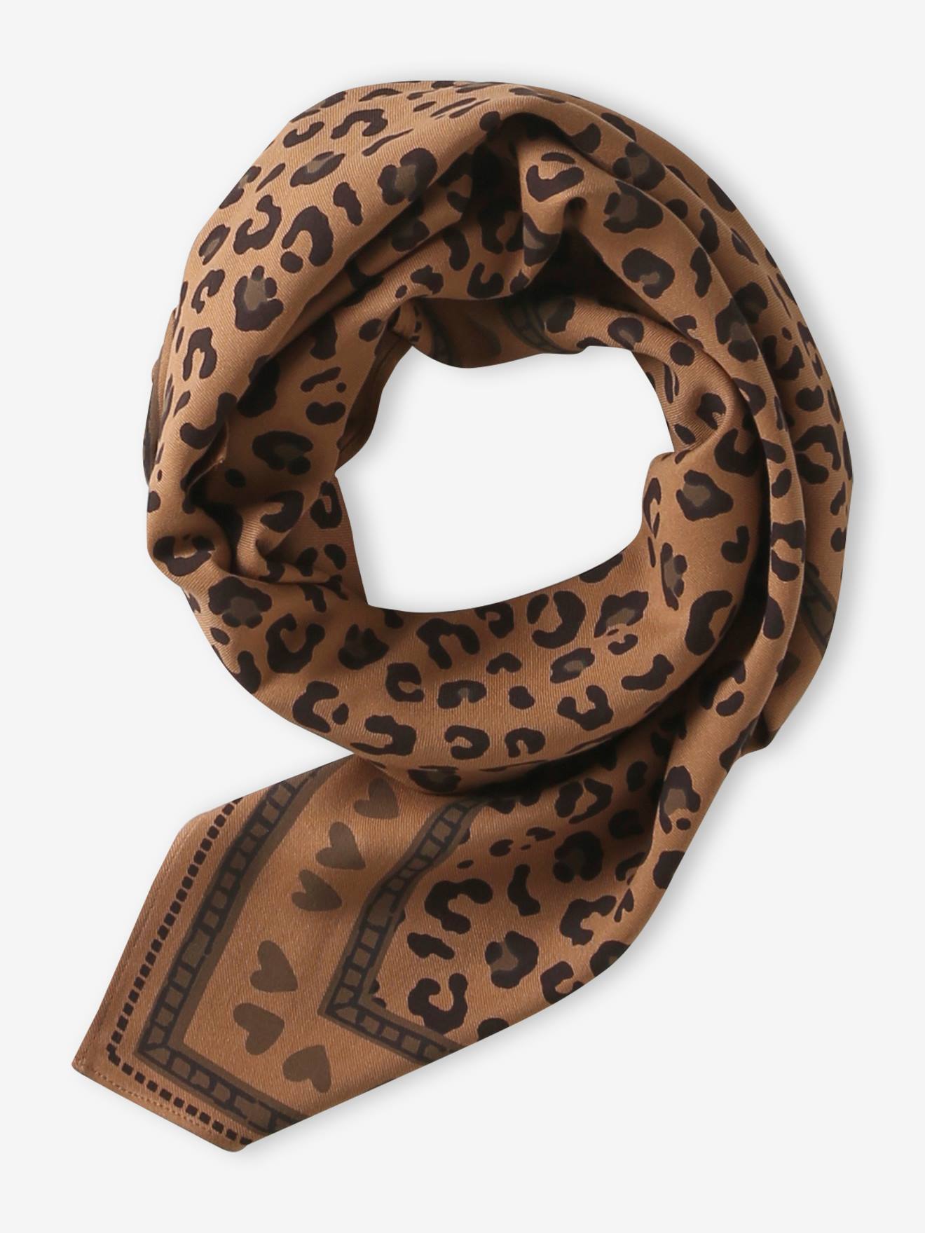 Damen Halstuch mit Leo-Print aus Viskose ENVIE DE FRAISE