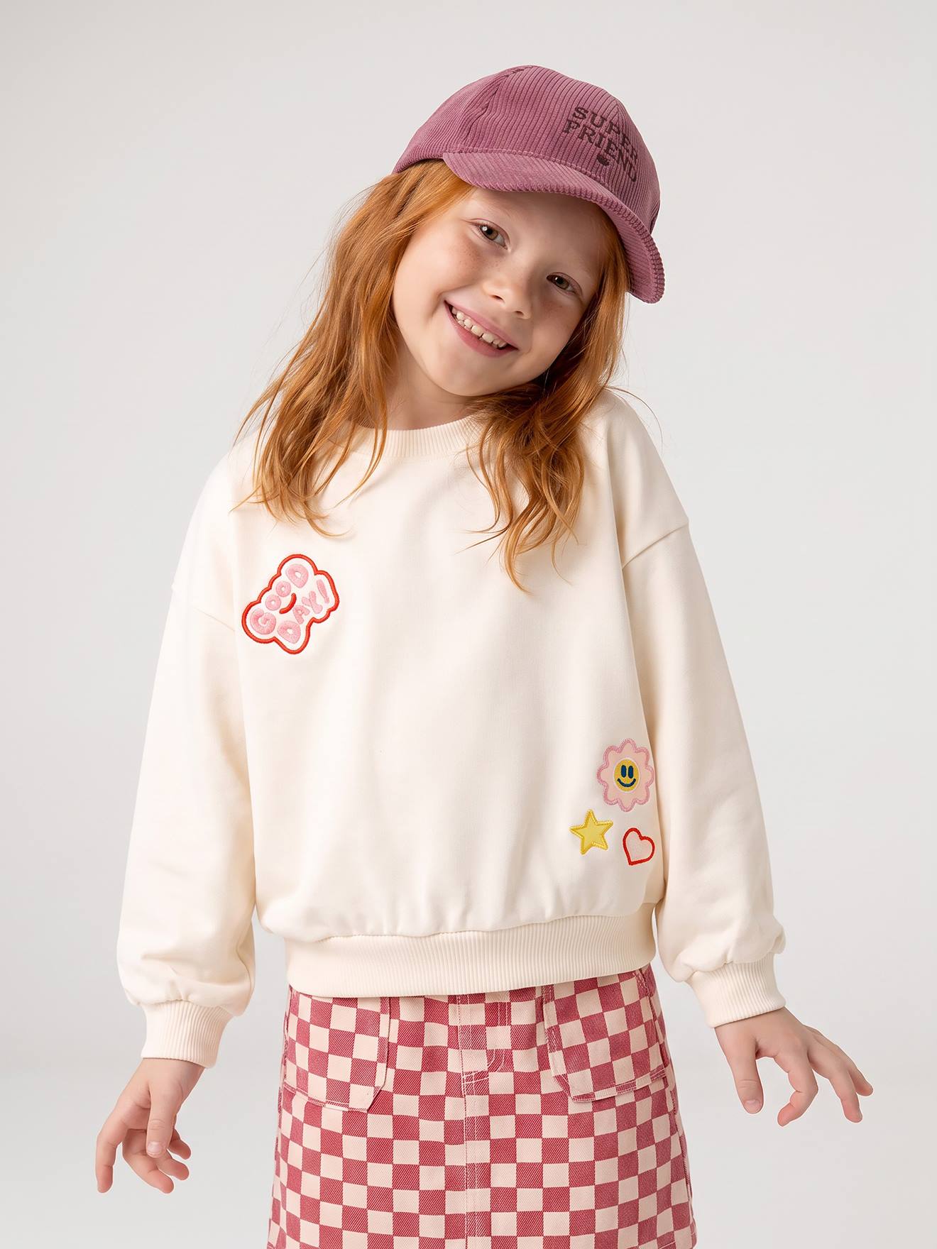Sweatshirt Mädchen mit Applikationen