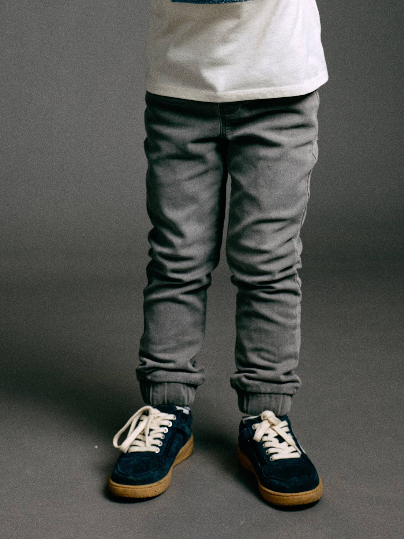 Thermo-Jogginghose in Denim-Look mit Dehnbund Jungen
