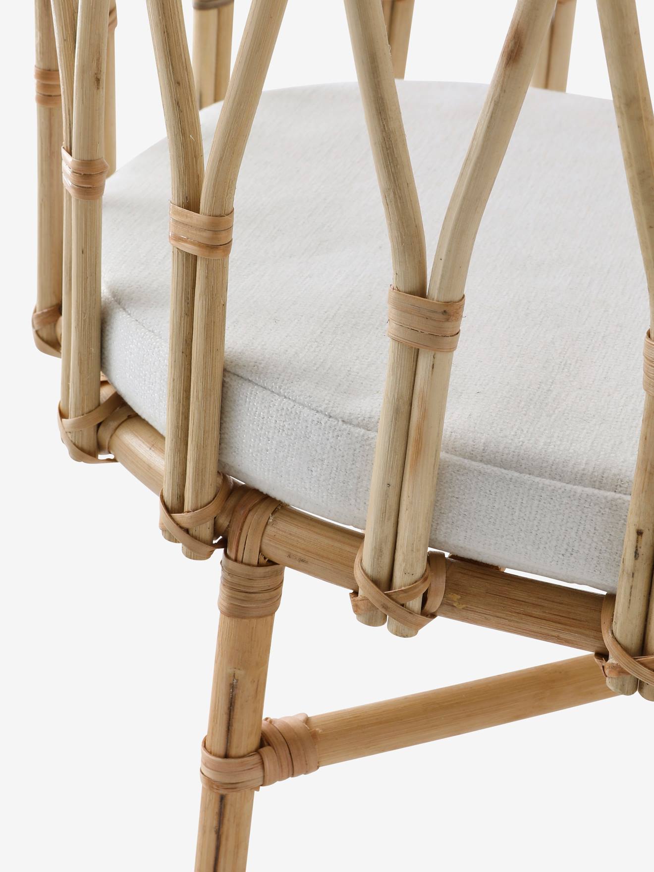 vertbaudet Puppenbett aus Rattan MINI BOHO in natur