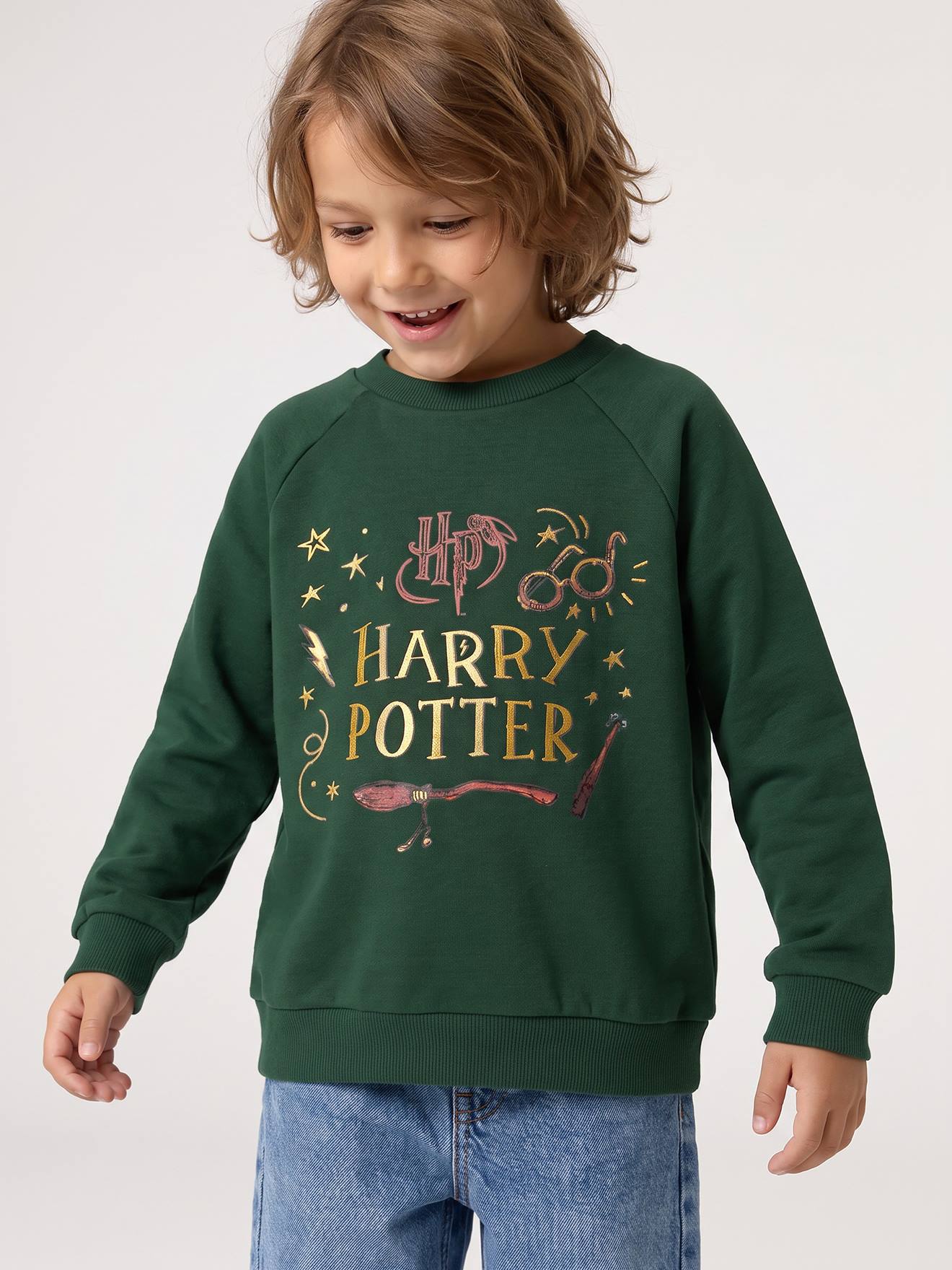 Kinder Sweatshirt mit Glitzer-Print HARRY POTTER