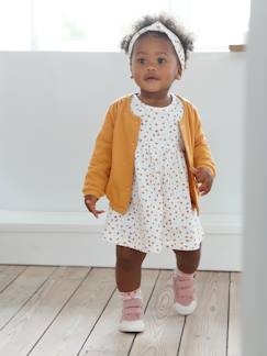 Babymode-Baby-Sets-Mädchen Baby-Set: Kleid, Strickjacke & Haarband, personalisierbar