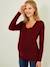 Umstands-Shirt in Wickel-Optik Oeko-Tex - bordeaux - 1