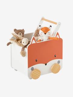 Kinderzimmer-Aufbewahrung-Spielzeugkisten & Truhen-Kinderzimmer Fahrbare Spielzeugkiste „Fuchs“