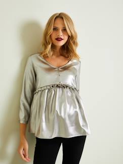 Umstandsmode-Umstandsblusen-Festliche Umstandsbluse / Stillbluse