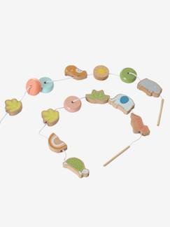 Spielzeug-Kreativität-Perlen, Mode & Kreativ-Sets-Baby Fädel-Set mit Holztieren FSC