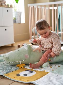 Spielzeug-Baby-Kuscheltiere & Stofftiere-Großes Plüschtier Activity-Krokodil „Dschungel“