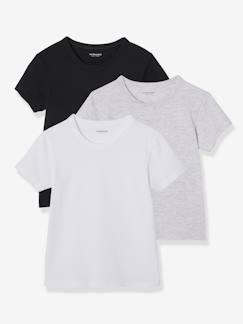 Jungenkleidung-Unterwäsche & Socken-3er-Pack Jungen T-Shirts BASIC Oeko-Tex