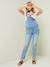Umstands-Latzjeans - dark blue+double stone - 13