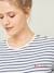 Shirt für die Schwangerschaft, personalisierbar - blau/weiß gestreift - 5