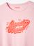 vertbaudet x Studio Jonesie: Damen T-Shirt „Family Team“, Bio-Baumwolle - rosa - 4
