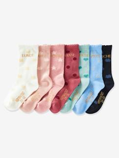 Maedchenkleidung-Unterwäsche, Socken, Strumpfhosen-Socken-7er-Pack Mädchen Socken  Oeko Tex