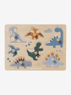 Spielzeug-Lernspielzeug-Puzzles-Steckpuzzle DINOS aus Holz FSC®