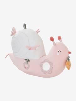 Spielzeug-Baby-Kuscheltiere & Stofftiere-Baby Stoffschnecke „Rosa Welt“