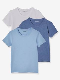 Jungenkleidung-Unterwäsche & Socken-Unterhemden-3er-Pack Jungen T-Shirts BASIC Oeko-Tex