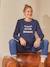 Sweatshirt für Schwangerschaft & Stillzeit, Schriftzug Oeko-Tex - nachtblau+tanne - 8