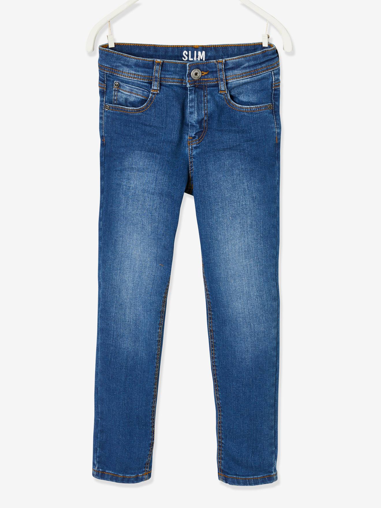 Jungen Slim-Fit-Jeans Hüftweite COMFORT Bundweite verstellbar