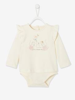 Babymode-Shirts & Rollkragenpullover-Bodyshirts-Baby Shirtbody mit langen Ärmeln, Maus