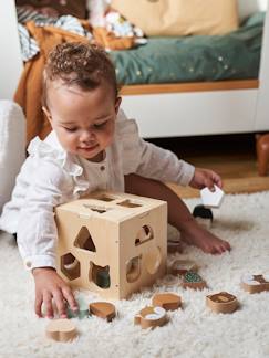 Spielzeug-Formen-Sortierbox „Grüner Wald“, Holz FSC