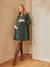 Bedrucktes Kleid für Schwangerschaft & Stillzeit, Musselin - grau+grün+schwarz punkte - 10