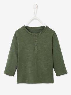 Babymode-Shirts & Rollkragenpullover-Jungen Baby Henley-Shirt BASIC, personalisierbar