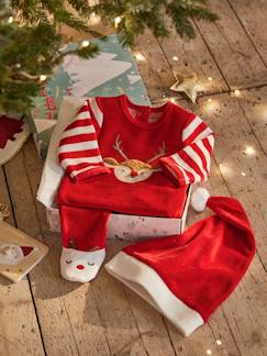 -Baby Weihnachts-Geschenkset: Strampler & Mütze
