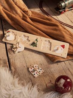 Spielzeug-Lernspielzeug-Puzzles-Weihnachts-Steckpuzzle, Holz FSC®