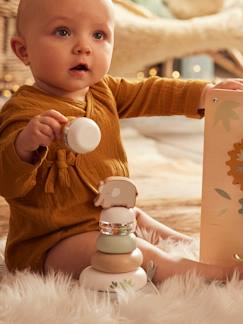 Spielzeug-Baby-Baby Holz-Stapelturm „Pandafreunde“ FSC