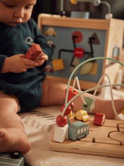 Spielzeug-Baby-Tasten & Greifen-Motorikschleife KLEINE AUTOS, Holz FSC® MIX