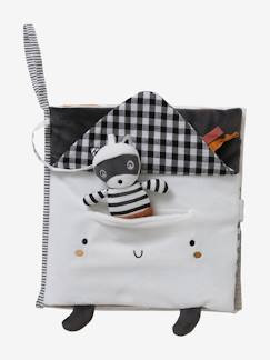 Spielzeug-Baby-Kuscheltiere & Stofftiere-Baby Stoffbuch mit Stofftier „Waschbär“