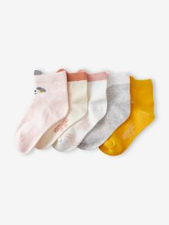 Maedchenkleidung-Unterwäsche, Socken, Strumpfhosen-Socken-5er-Pack Mädchen Socken, Tiere Oeko-Tex