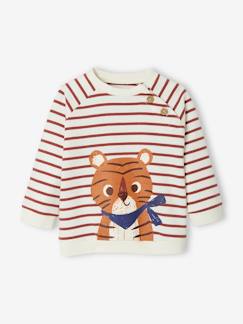 Babymode-Pullover, Strickjacken & Sweatshirts-Sweatshirts-Baby Sweatshirt, Streifen Oeko-Tex