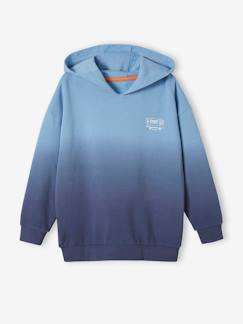 Jungenkleidung-Jungen Kapuzensweatshirt mit Farbverlauf und Skater-Print Oeko-Tex
