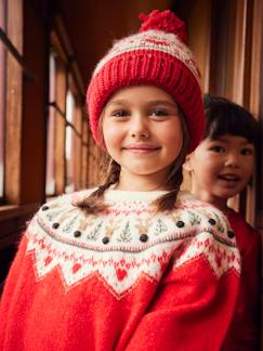 Maedchenkleidung-Pullover, Strickjacken & Sweatshirts-Pullover-Mädchen Weihnachts-Pullover