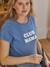Bio-Kollektion: T-Shirt für Schwangerschaft & Stillzeit „Club Mama“, personalisierbar - anthrazit+blau+rosa+ziegel - 17
