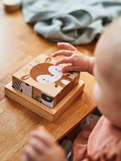 Spielzeug-Pädagogische Spiele-Puzzles-Baby Würfelpuzzle „Märchenwald“, Holz FSC