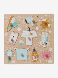 Spielzeug-Kinder Steckpuzzle „Badezimmer“, Holz FSC