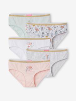 Maedchenkleidung-Unterwäsche, Socken, Strumpfhosen-5er-Pack Mädchen Slips Disney PRINZESSINNEN