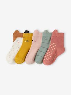 Babymode-5er-Pack Mädchen Baby Socken mit Tieren Oeko Tex