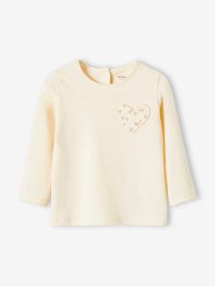 Babymode-Shirts & Rollkragenpullover-Mädchen Baby Shirt, Herz-Tasche BASIC