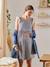 Ärmelloses Kleid für Schwangerschaft & Stillzeit - weiß/blau gestreift - 8