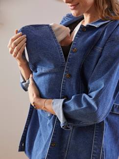 -Jeansjacke, Tragejacke für Schwangerschaft & Stillzeit