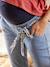 Umstands-Jeans mit Paperbag-Bund - blue stone+dark blue - 6