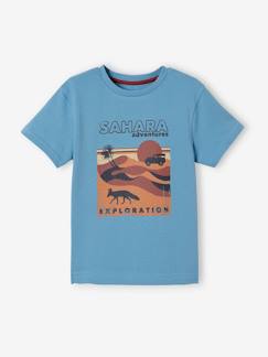 Jungenkleidung-Jungen T-Shirt, Sahara-Print Oeko-Tex