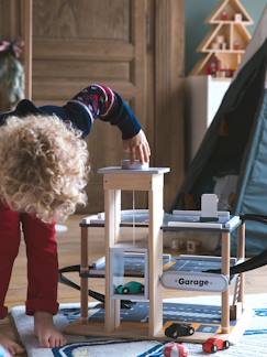 Spielzeug-Miniwelten, Konstruktion & Fahrzeuge-Kinder Parkhaus mit 3 Etagen aus Holz FSC