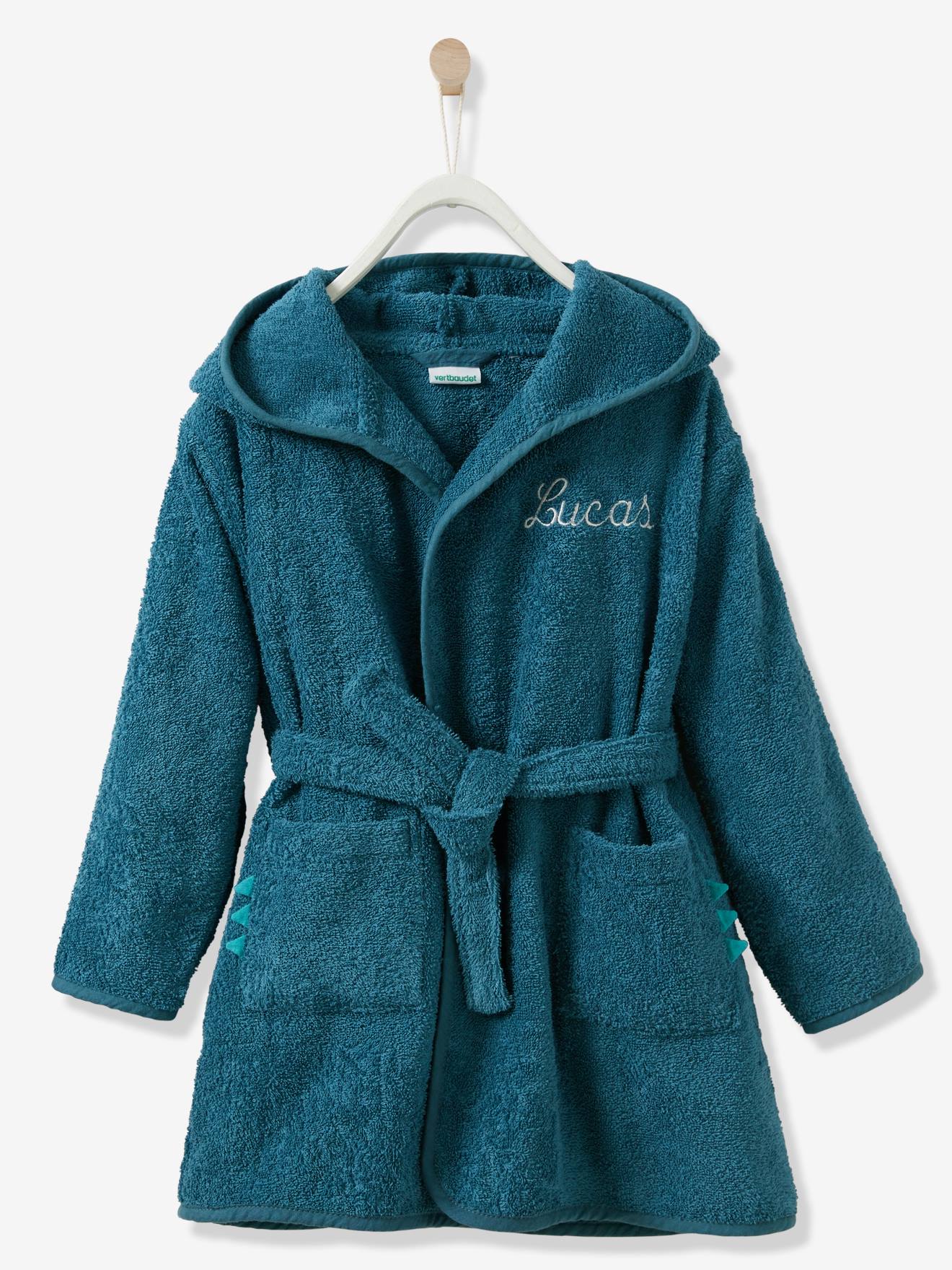 LOLANTA Kinder Bademantel Dinosaurier - Flauschiger Kapuzenmantel Für Jungen & Mädchen 2-8 Jahre