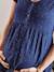 Musselin-Kleid, Schwangerschaft & Stillzeit Oeko-Tex - aquamarin+blau+marine+weiß - 15