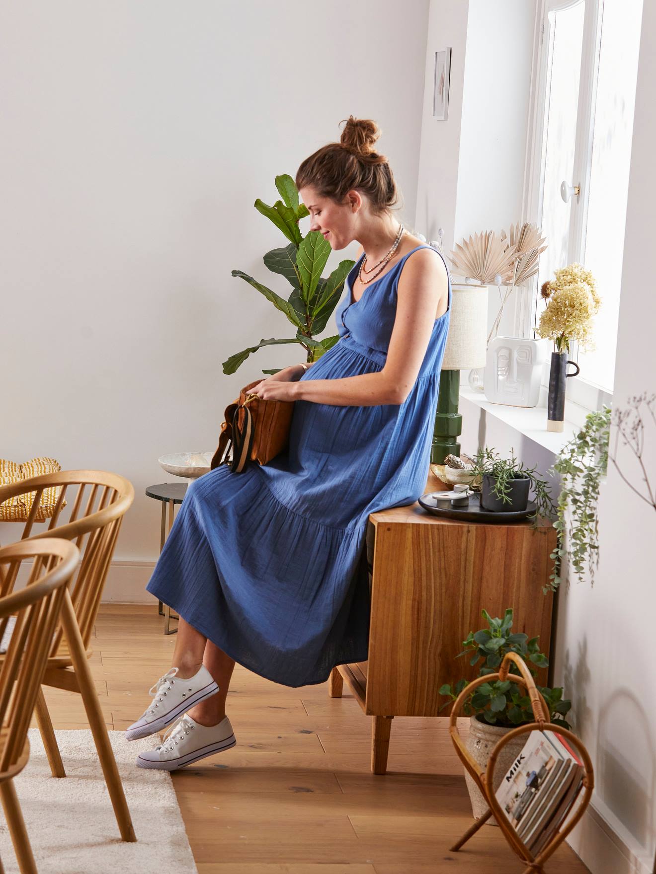 Trägerkleid für Schwangerschaft & Stillzeit